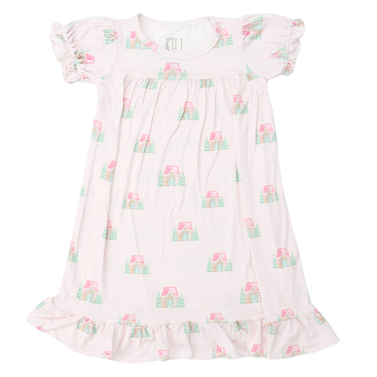 Girls Gingerbread Cottage Nightgown