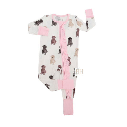 Girls Labs Double Zipper Romper