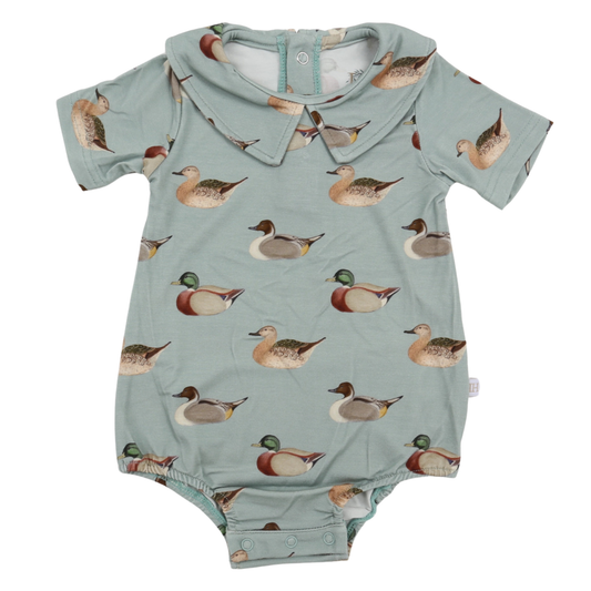 Boys Vintage Duck Collared Bamboo Bubble
