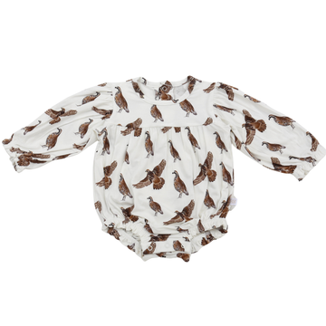 Girls Quail Long Sleeve Bamboo Bubble