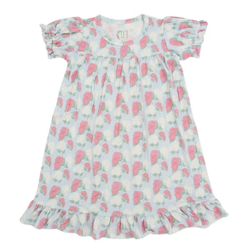 Girls Pink Hydrangea Nightgown