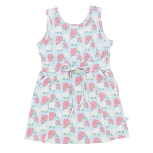 Girls Sleeveless Hydrangea Skort Dress