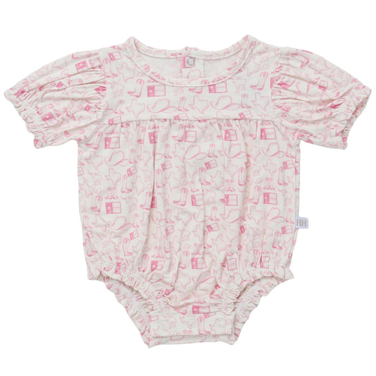 Girls Pink Wild West Bamboo Bubble