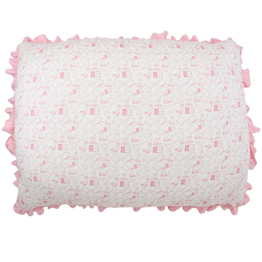 Pink Wild West Standard Pillow & Pillowcase