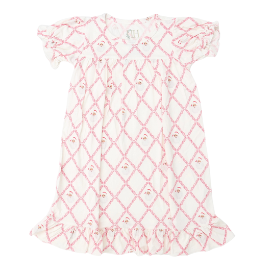 Girls Trellis Sleigh Bells Nightgown