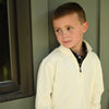 Boys Quarter Zip Cream Pullover