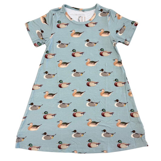 Girls Vintage Duck Bamboo Dress