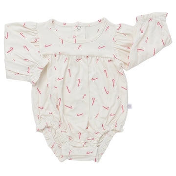 Girls Candy Cane Lane Long Sleeve Bamboo Bubble