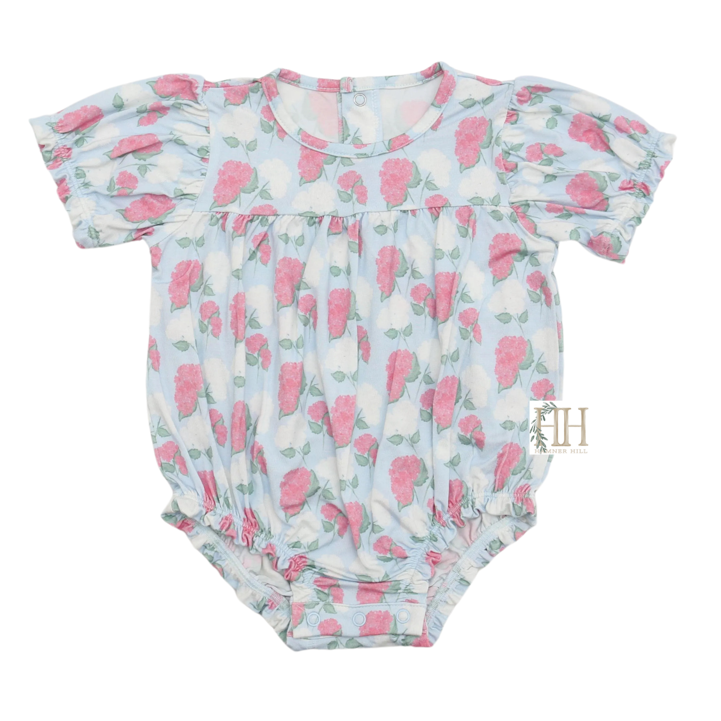 Girls Pink Hydrangeas Bamboo Bubble