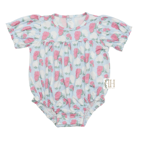 Girls Pink Hydrangeas Bamboo Bubble