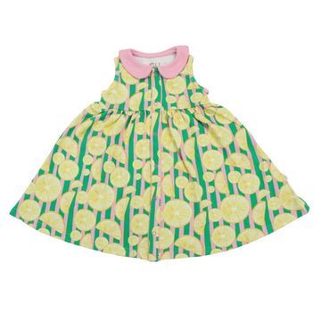 Girls Lemon Cotton Dress
