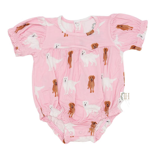 Girls Golden Retriever Bamboo Bubble