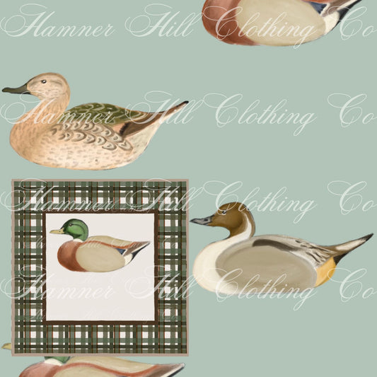 Plaid Duck Gift Tag