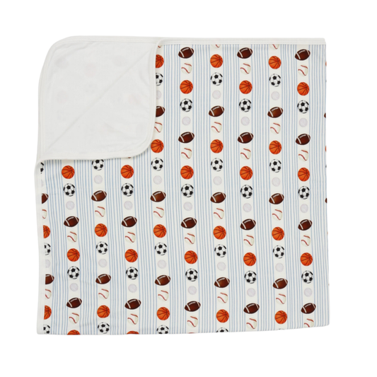 Boys Sports Stroller Blanket