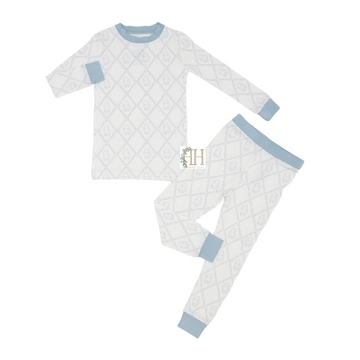 Boys Blue Dainty Bunny Loungewear Set