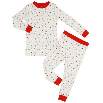 Boys Red Bulldog Loungewear Set