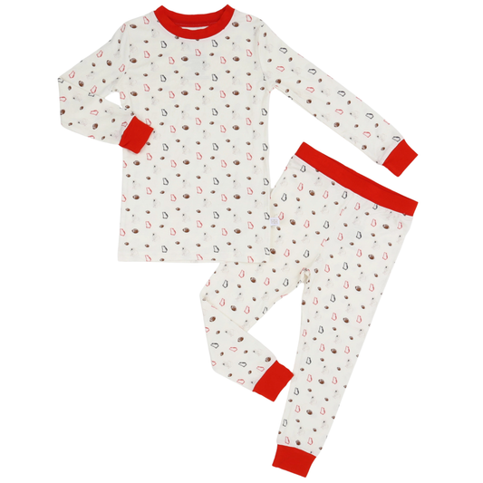 Boys Red Bulldog Loungewear Set