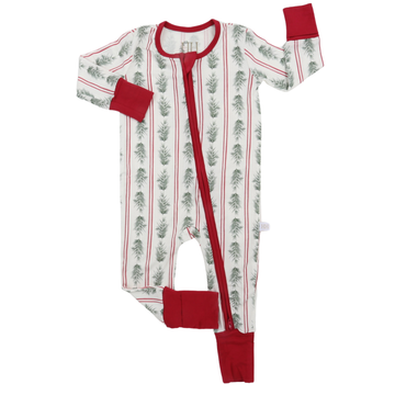 Boys Pine Needles Zipper Romper