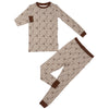 Boys Brown Wild West Loungewear Set