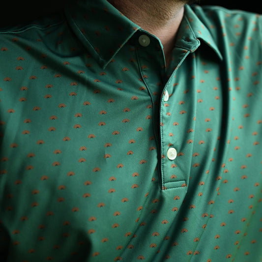 Mens Turkey Fan Performance Polo