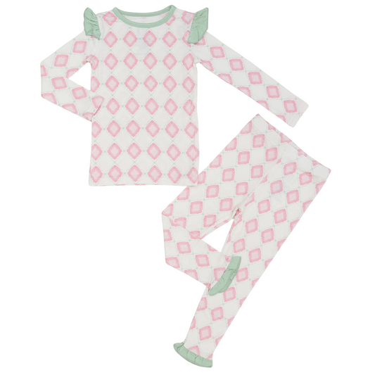 Girls Everleigh Ruffle  Loungewear Set