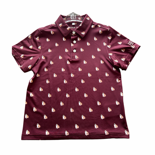 Maroon Bulldog Performance Polo