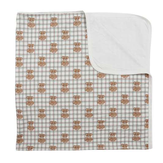 Beary Merry Christmas Stroller Blanket