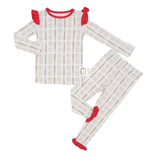 Girls Batter Up Loungewear Set