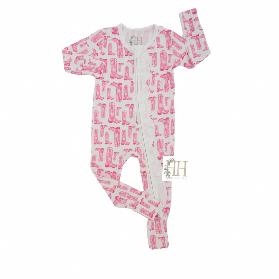 Hamner Hill Tulip Double Zipper Romper