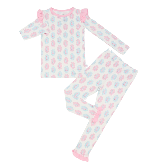 Girls Tulip Two Step Ruffle Loungewear Set