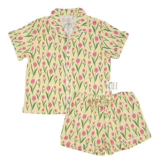 Women’s Tulips Shorts Set