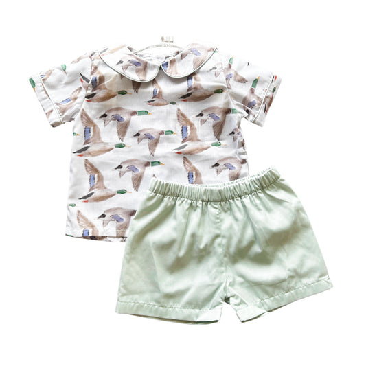 Flyin' South Peter Pan Collar Shorts Set