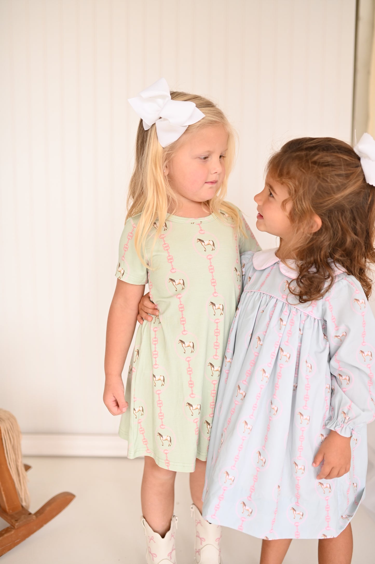 Girls Paloma Roundup Long Sleeve Collar Dress