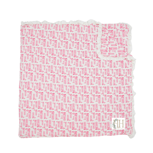 Rodeo Cowgirl Large Blanket