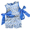 Girls Purple Poppy Side Tie Bloomer Set