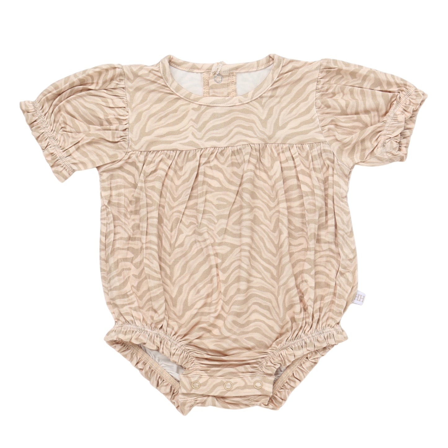 Girls Neutral Zebra Bamboo Bubble