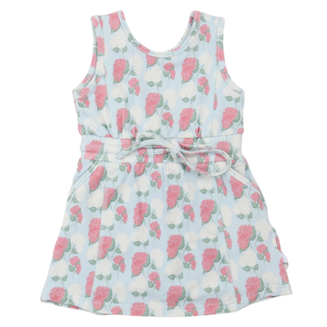 Girls Pink Hydrangea Skort Dress