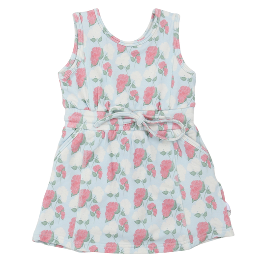 Girls Pink Hydrangea Skort Dress