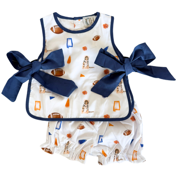 Girls Tiger Tie Bloomer Set