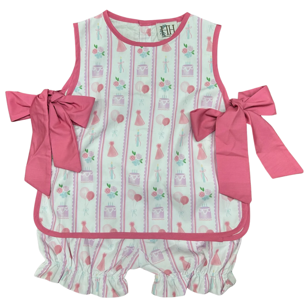 Girls HH 3rd Birthday Tie Bloomer Set