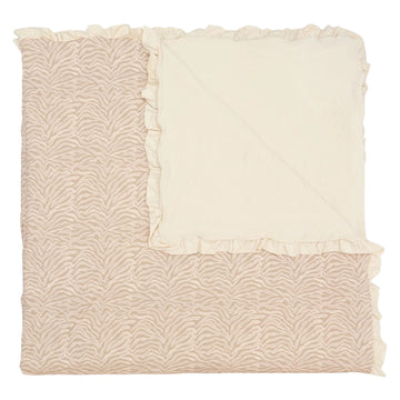 Neutral Zebra Large Blanket