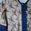 Girls Ruffle Pheasant Zipper Romper