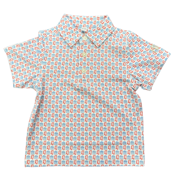 Mens Blue Miss Performance Polo