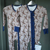 Boys Navy Pheasant Zipper Romper