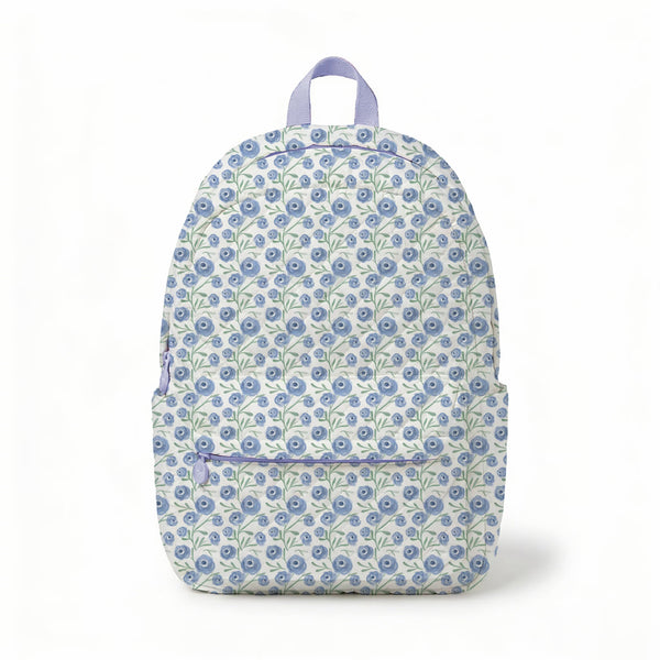 Purple Poppy Quilted Backpack