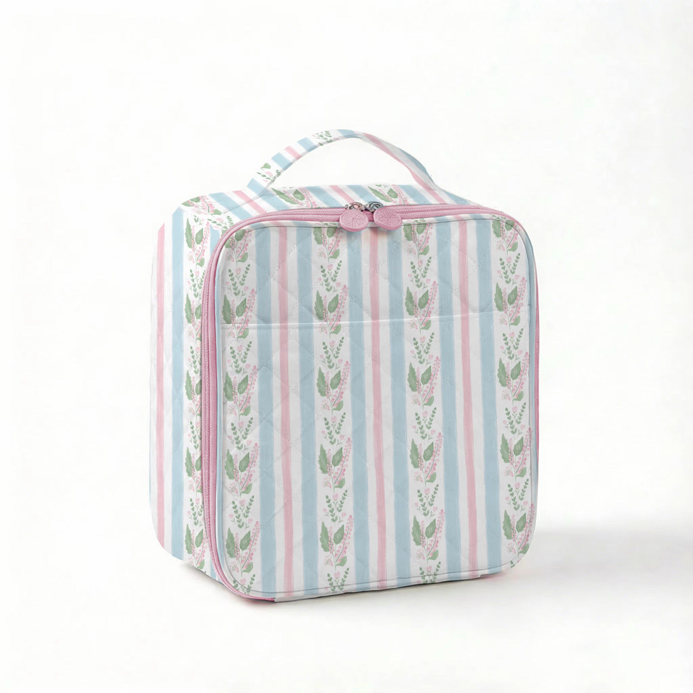 Blue Stripe Floral Lunchbox