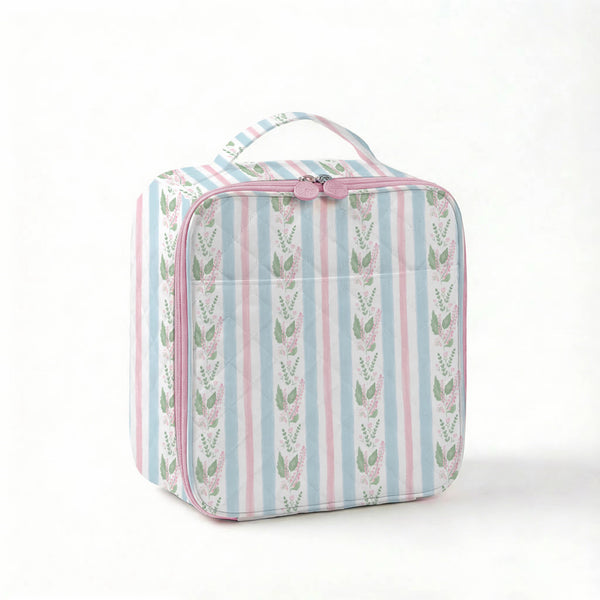 Blue Stripe Floral Lunchbox