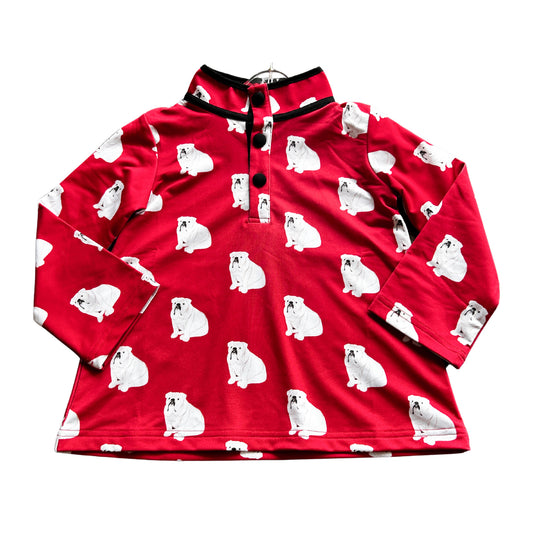 Red Bulldog Pullover