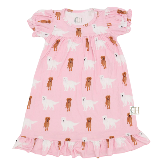 Girls Golden Retriever Nightgown