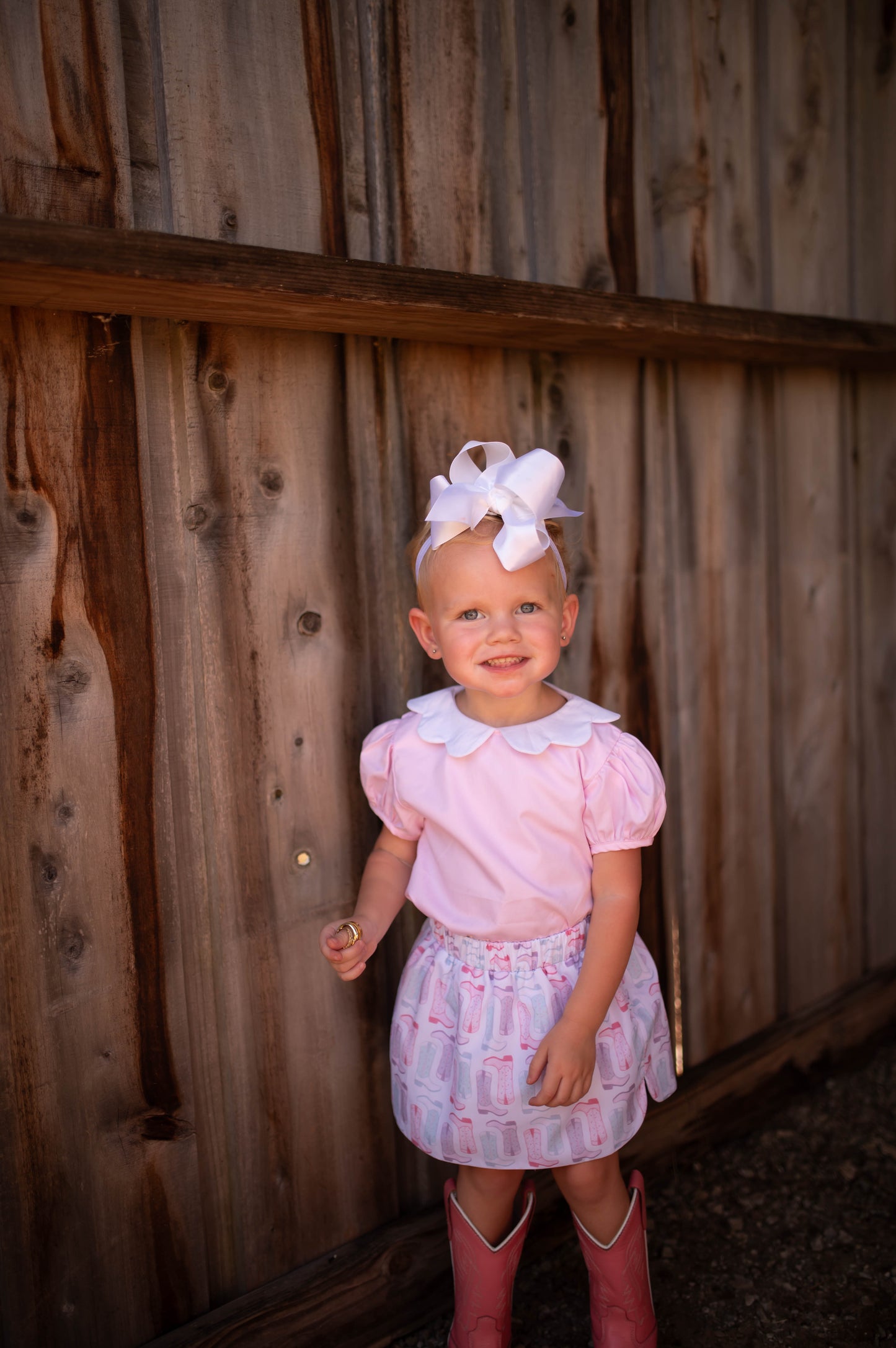 Girls Petals & Spurs Top and Skort Set